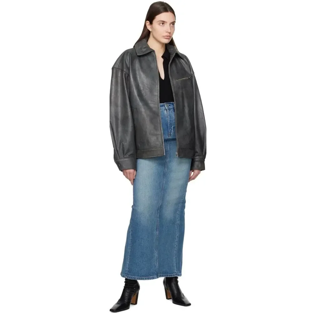 Reformation Blue Daria‎ Denim Maxi Skirt in Merritt